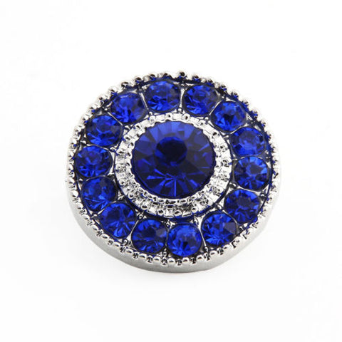 Shimmering Sapphire Crystal Charm