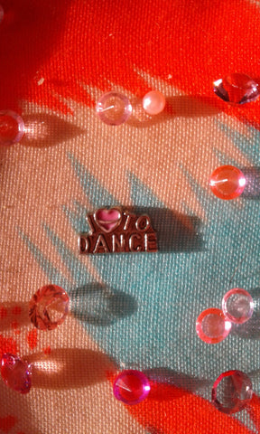 I Love to Dance Floating Charm