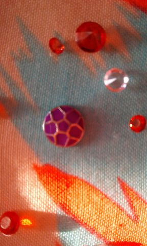 Purple Soccer Ball Charm