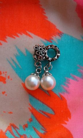 Soft Pink Pearl Charm Bead