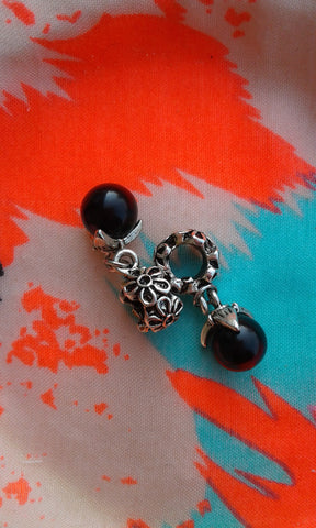 Black Pearl Charm Bead