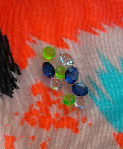 Sapphire and Peridot Crystal Mix