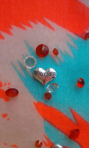 Brother Floating Heart Charm