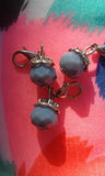 Matte Light Sapphire Bead Charm