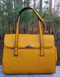 "BeYoutiful Mallory" Mustard Satchel Handbag