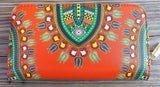 Orange "BeYoutiful Bohemian" Dashiki Print Tote Set