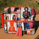 "BeYoutiful Forever The Obamas" Red Magazine Collage Cover Crossbody