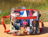 "BeYoutiful Forever The Obamas" Red Magazine Collage Cover Crossbody