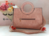 Blush "BeYoutiful Maddox" Satchel Tote Bag + Wristlet