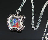 BeYoutiful Memory Crystal Apple Locket