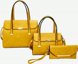 "BeYoutiful Mallory" Mustard Satchel Handbag