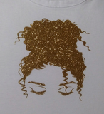 Gold Sparkle "Queen Vibes 365" Royal Tee