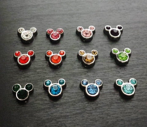 Minnie/Mickey Crystal Charm