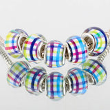 BeYoutiful Plaid Murano Beads