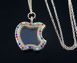 BeYoutiful Memory Crystal Apple Locket