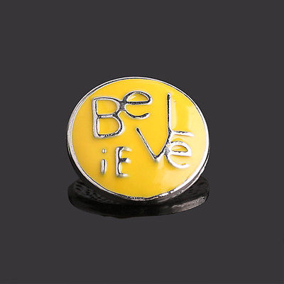 Believe Snap Charm